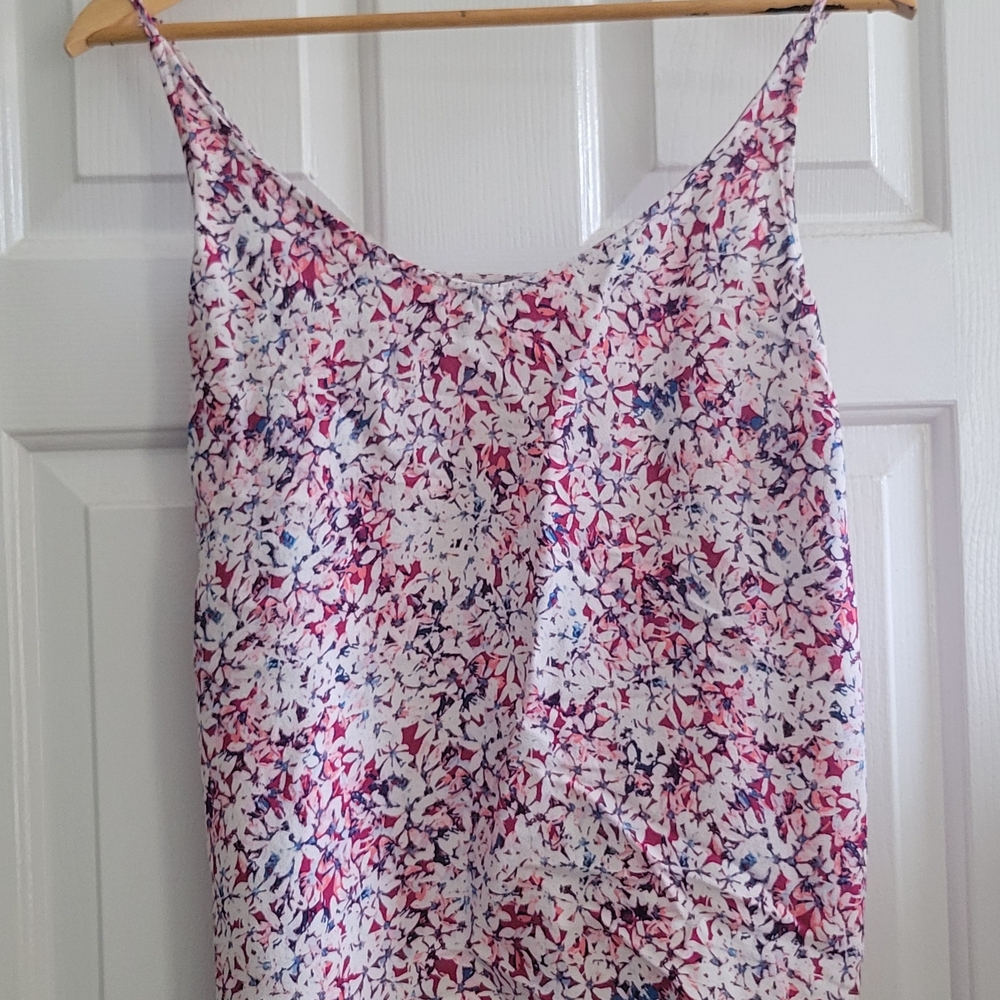 Banana Republic Pink and Purple Floral Camisole